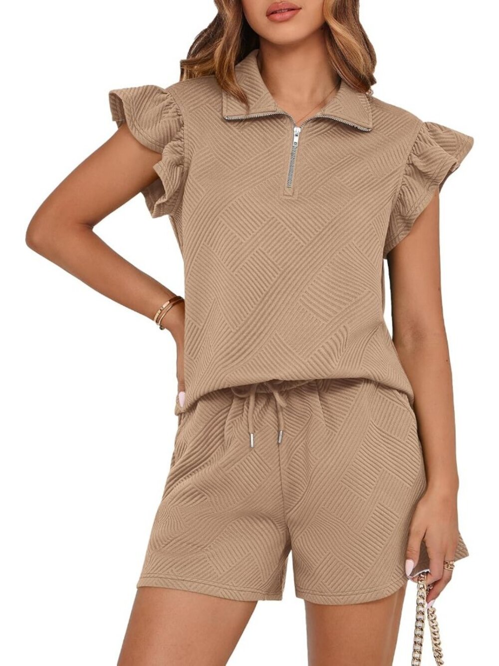 Chic Women's 2-Piece Short Set Outfit | Stylish Summer Casual Wear